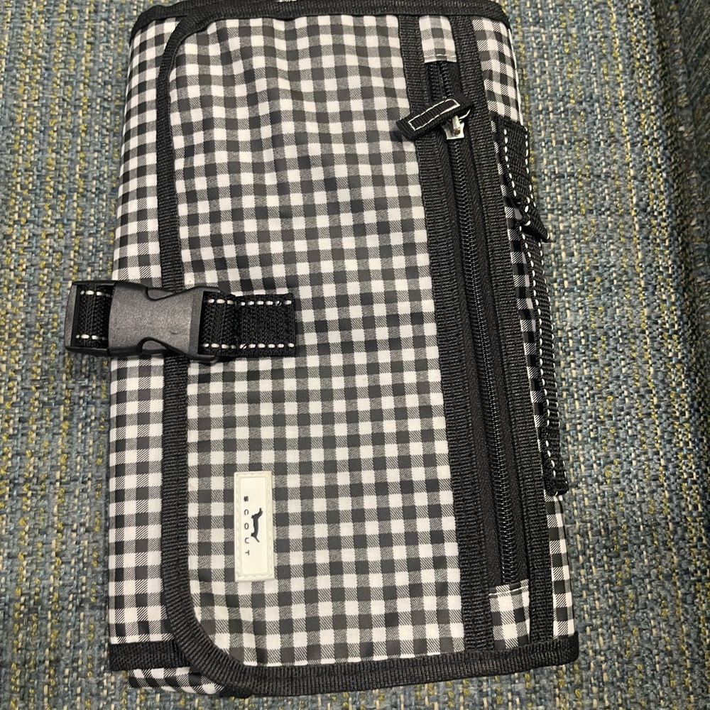 Scout Black and White Checkered Baby Changing Bag